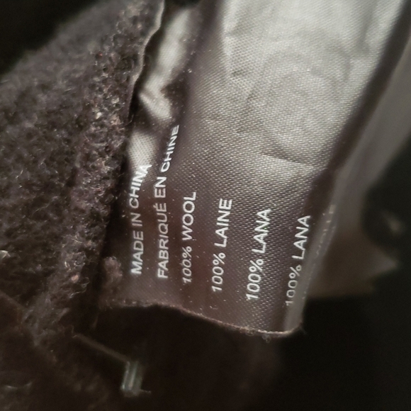 Club Monaco 100% Wool Asymmetrical  Zip up Cardigan - Picture 6 of 8